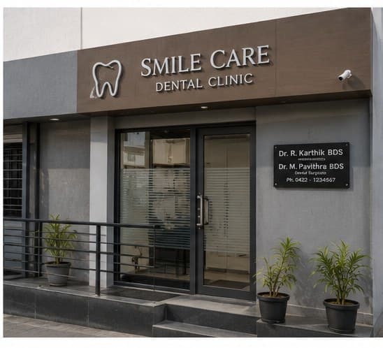 Smile Care Dental Clinic — exterior, Coimbatore